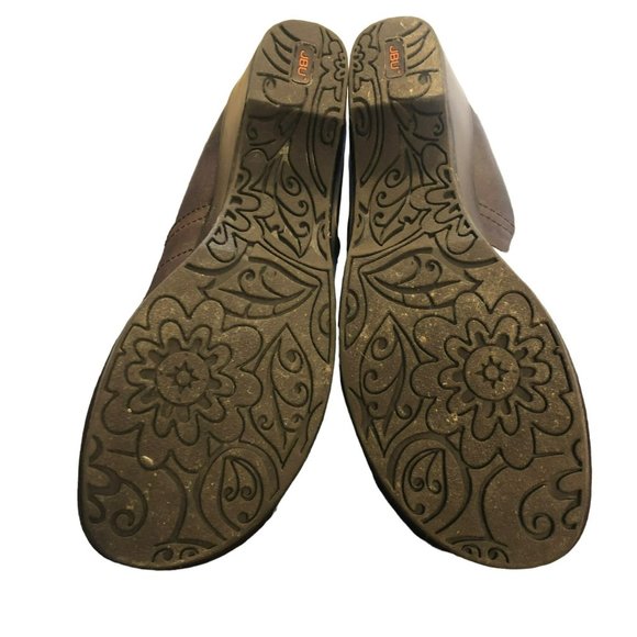 JBU Womens 8M Jambu Designs Brown Leather Slip on Clogs Work Shoes - Picture 6 of 6